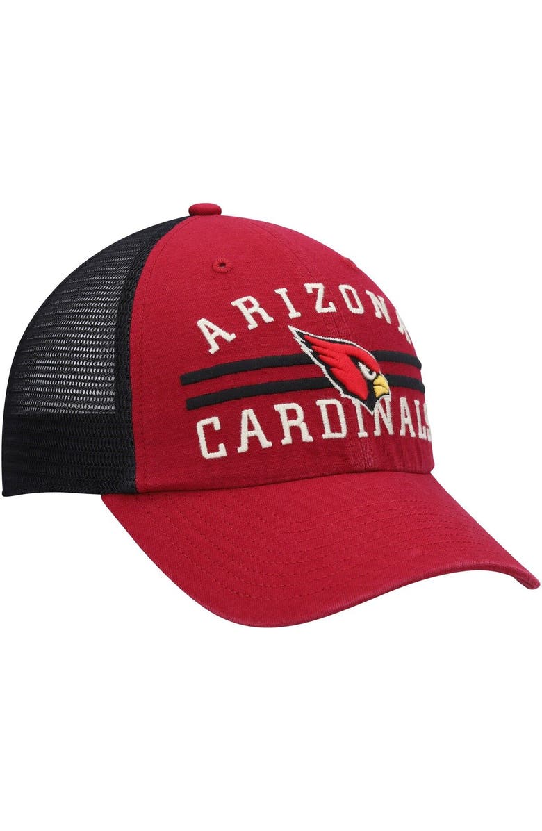 '47 Men's '47 Cardinal/Black Arizona Cardinals Highpoint Trucker Clean Up Snapback Hat, Alternate, color, 