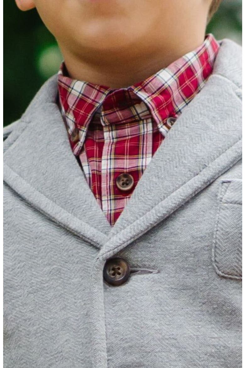 Baby Boys' Fleece Blazer, Infant, Alternate, color, Gray Heather Herringbone