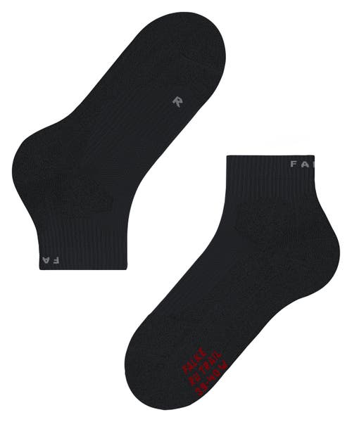 Falke Ru Trail Stabilizing Running Socks In Black