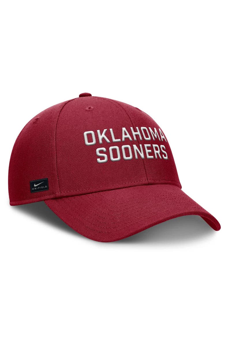Nike Men's Nike Crimson Oklahoma Sooners Rise Practice Adjustable Hat, Alternate, color,