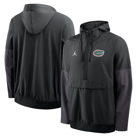 Men's Jordan Brand Black Florida Gators Anorak Half-Zip Hooded Jacket