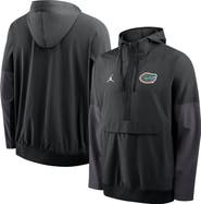 Jordan Brand Men's Jordan Brand Black Florida Gators Anorak Half-Zip Hooded Jacket