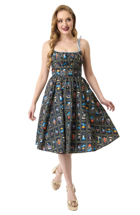 1950s Cotton Swing Dress