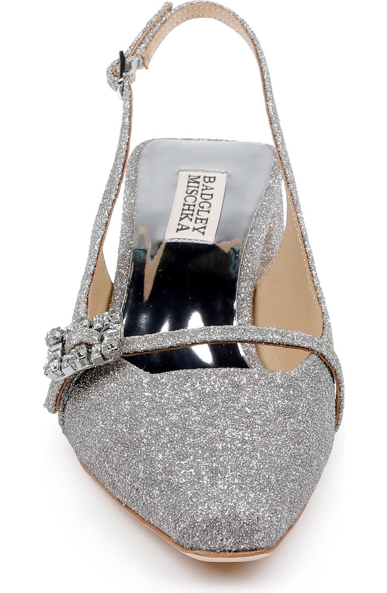 BADGLEY MISCHKA Buena Slingback Pump, Alternate, color, Slvr Antiq
