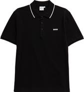 BOSS Kidswear Kids' Tipped Cotton Piqué Polo