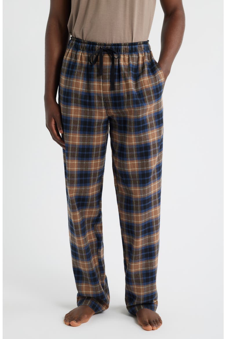 Time Out Flannel Lounge Pants, Main, color, SIENNA