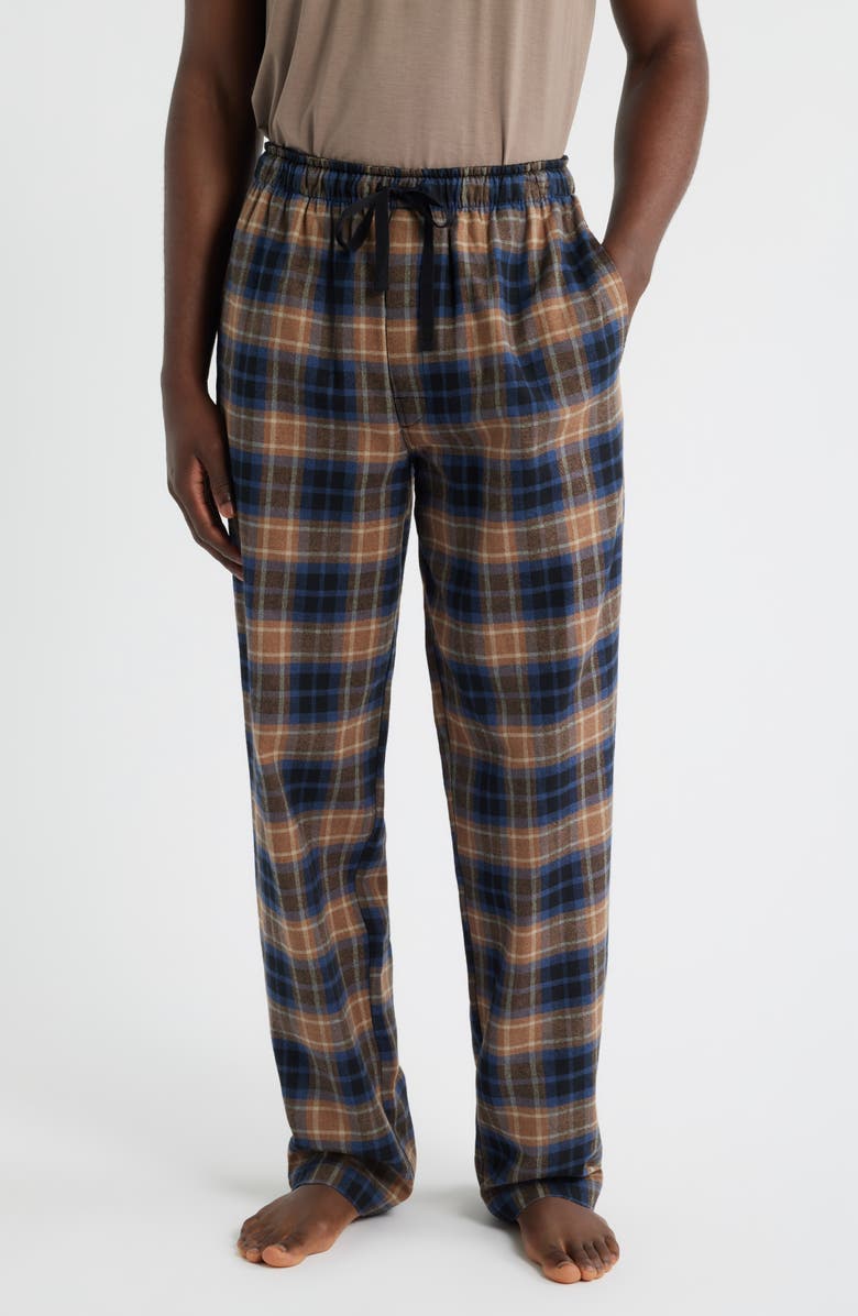 Majestic International Time Out Flannel Lounge Pants, Main, color, Sienna