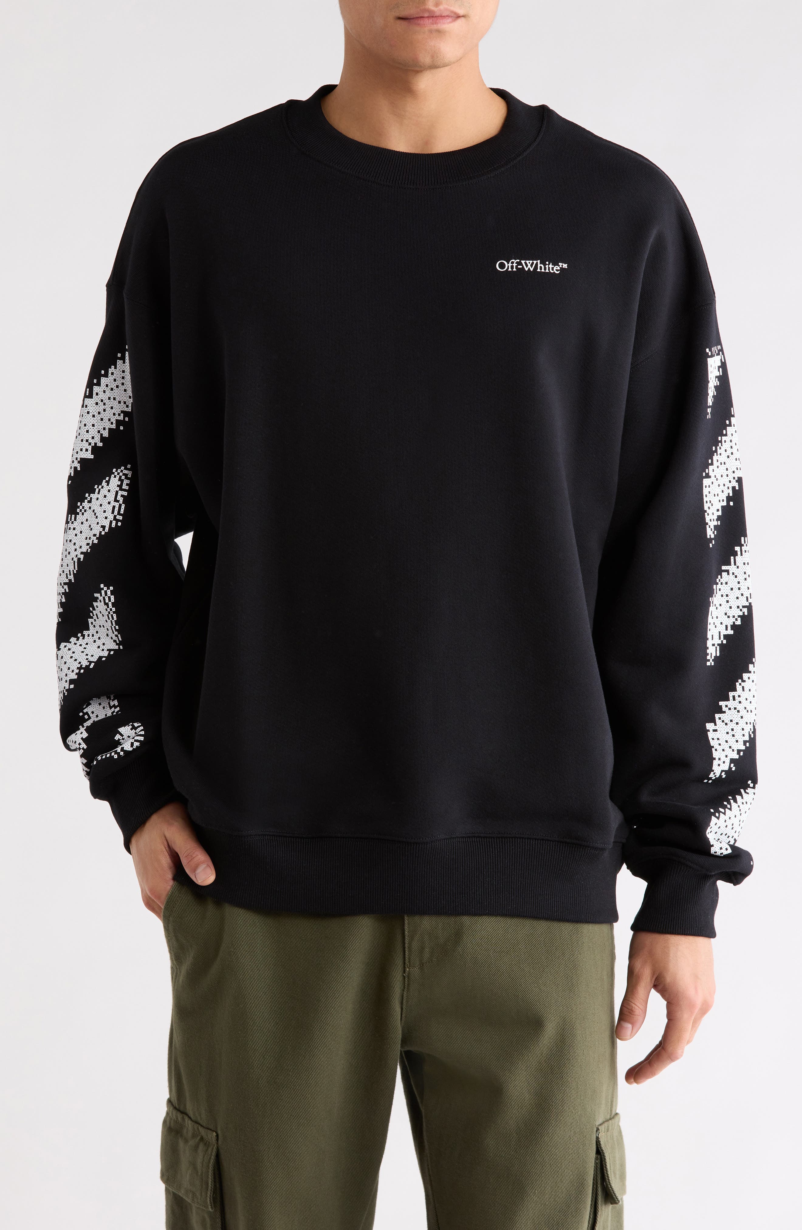 Off-White Pixel Diagonal Skate Sweatshirt