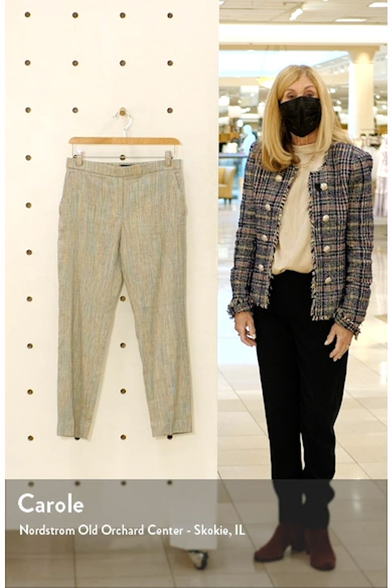 Treeca Pull-On Linen Blend Crop Trousers video