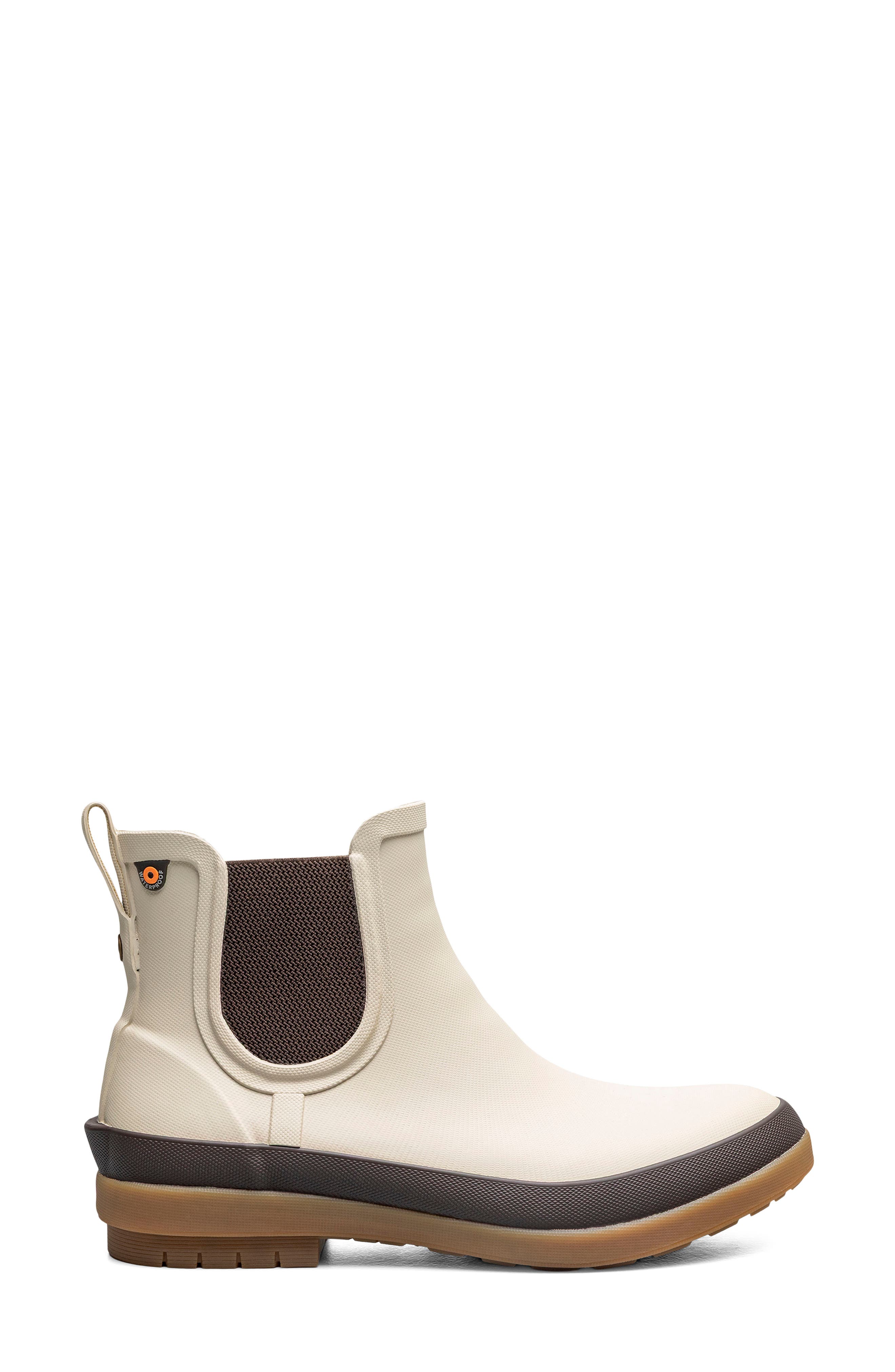 Amanda II Waterproof Insulated Chelsea Rain Boot, Alternate, color, OATMEAL