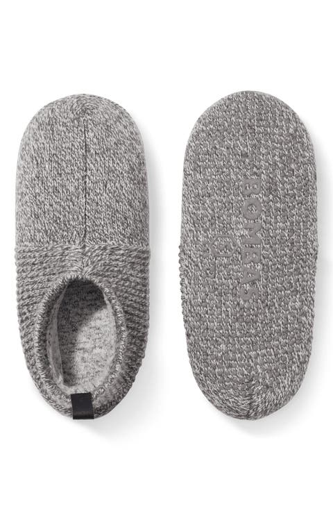 Marl Knit Gripper Slippers (Men)