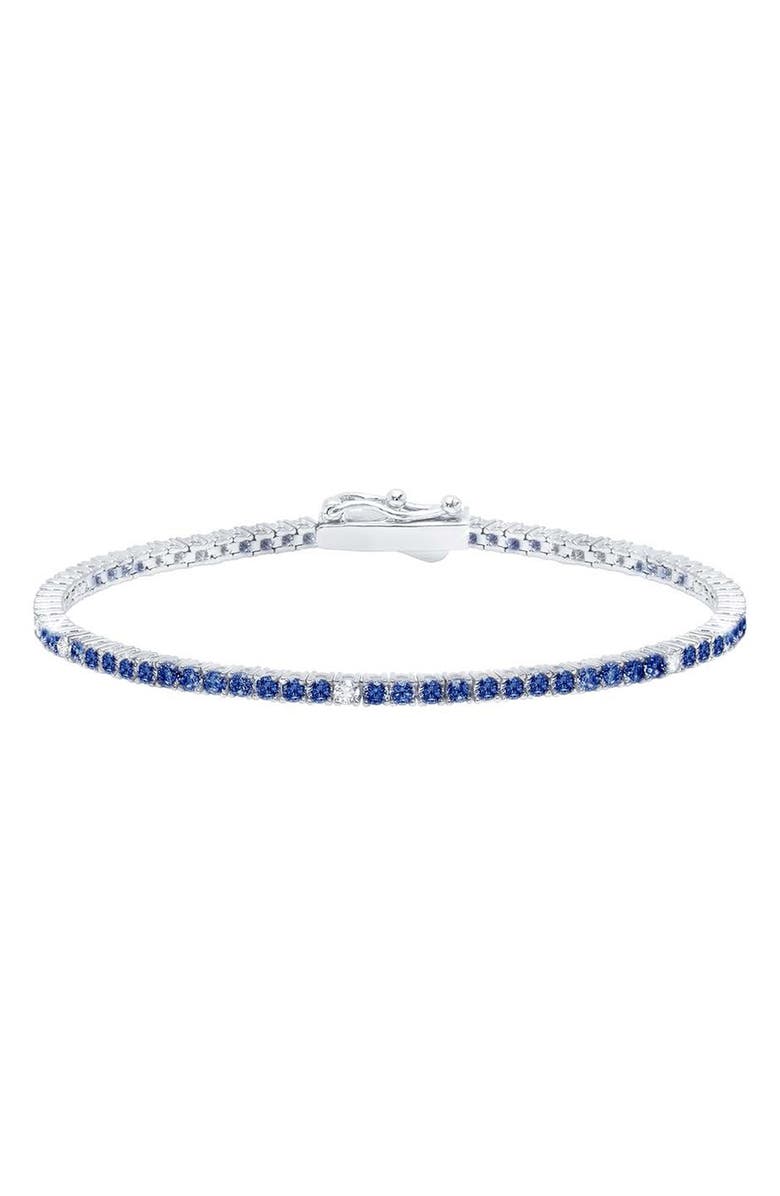 Crislu Cubic Zirconia Tennis Bracelet, Main, color,