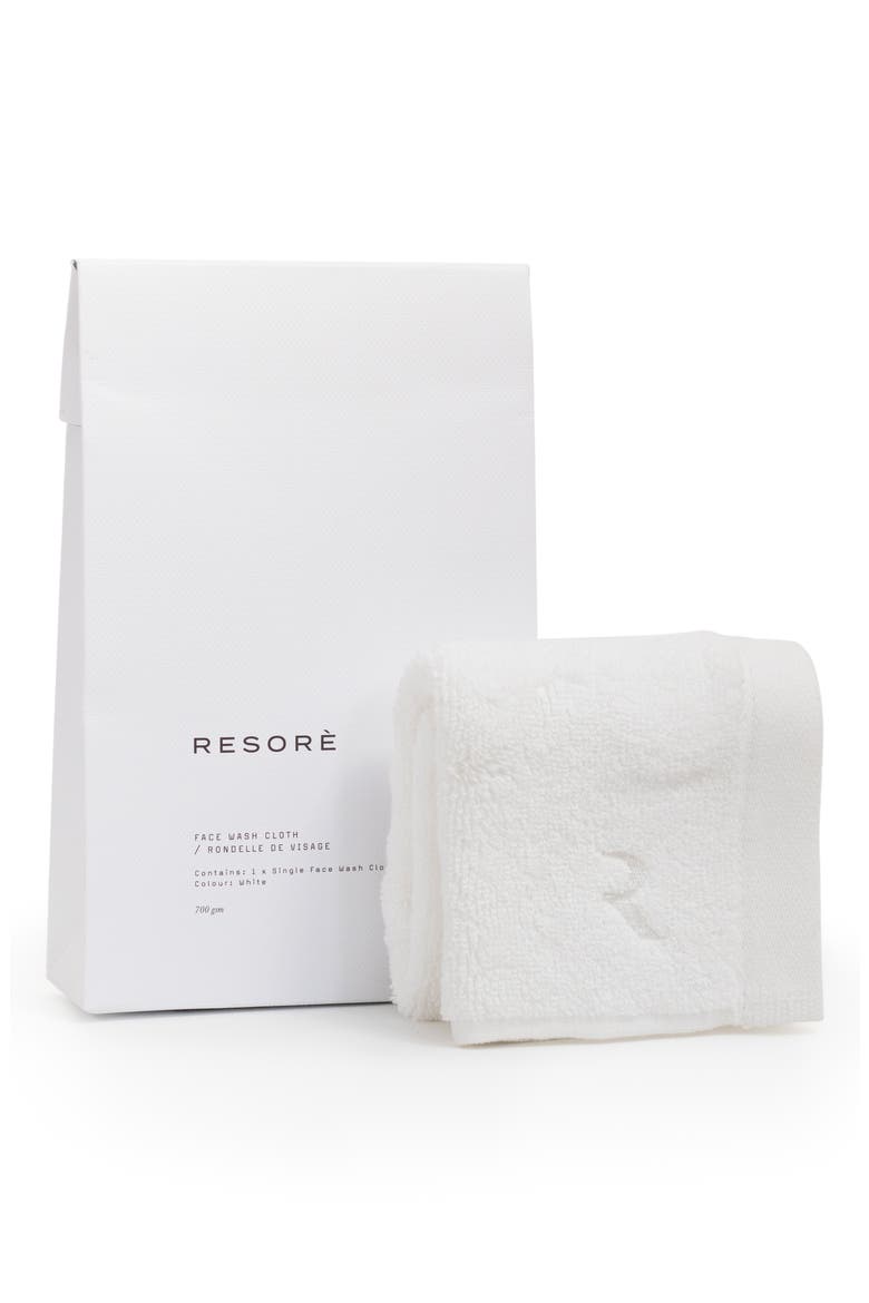Resorè Face Wash Cloth, Main, color, WHITE
