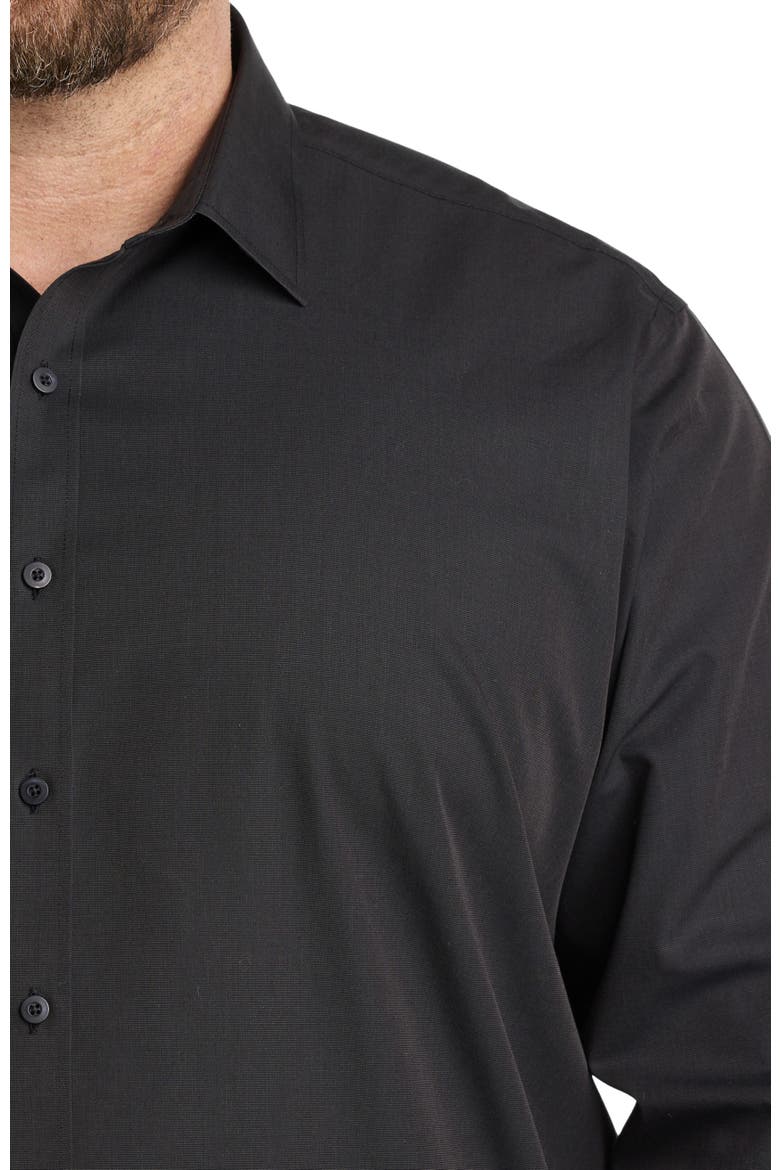 Big & Tall Blackstone Sport Shirt, Alternate, color, BLACK