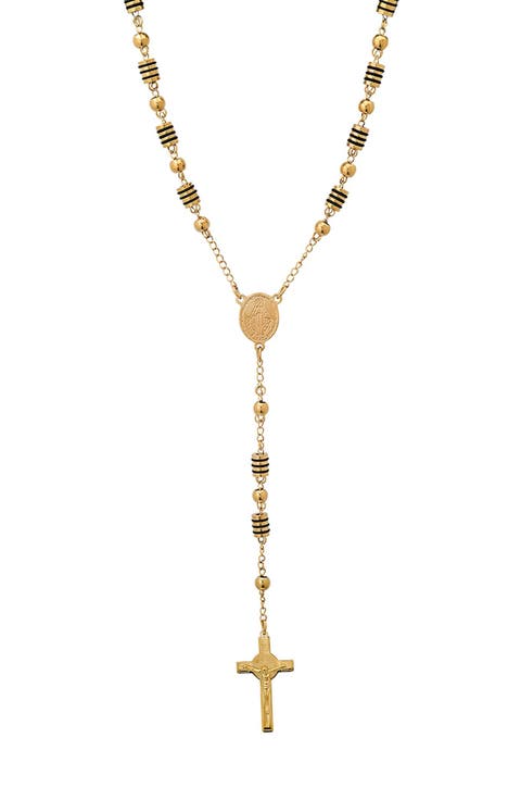 Men's Stainless Steel Rosary Necklace