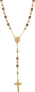 STEELTIME Men's Stainless Steel Rosary Necklace