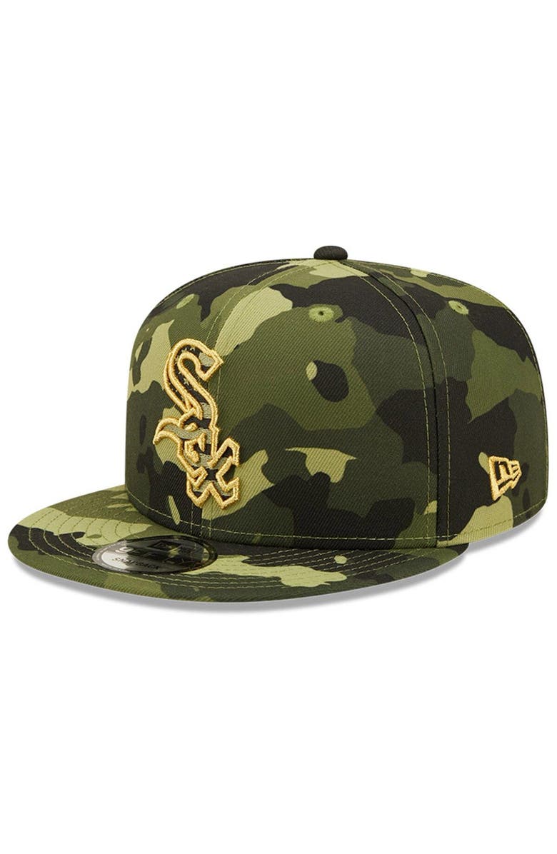 New Era Men's New Era Camo Chicago White Sox 2022 Armed Forces Day 9FIFTY Snapback Adjustable Hat, Alternate, color, Camo