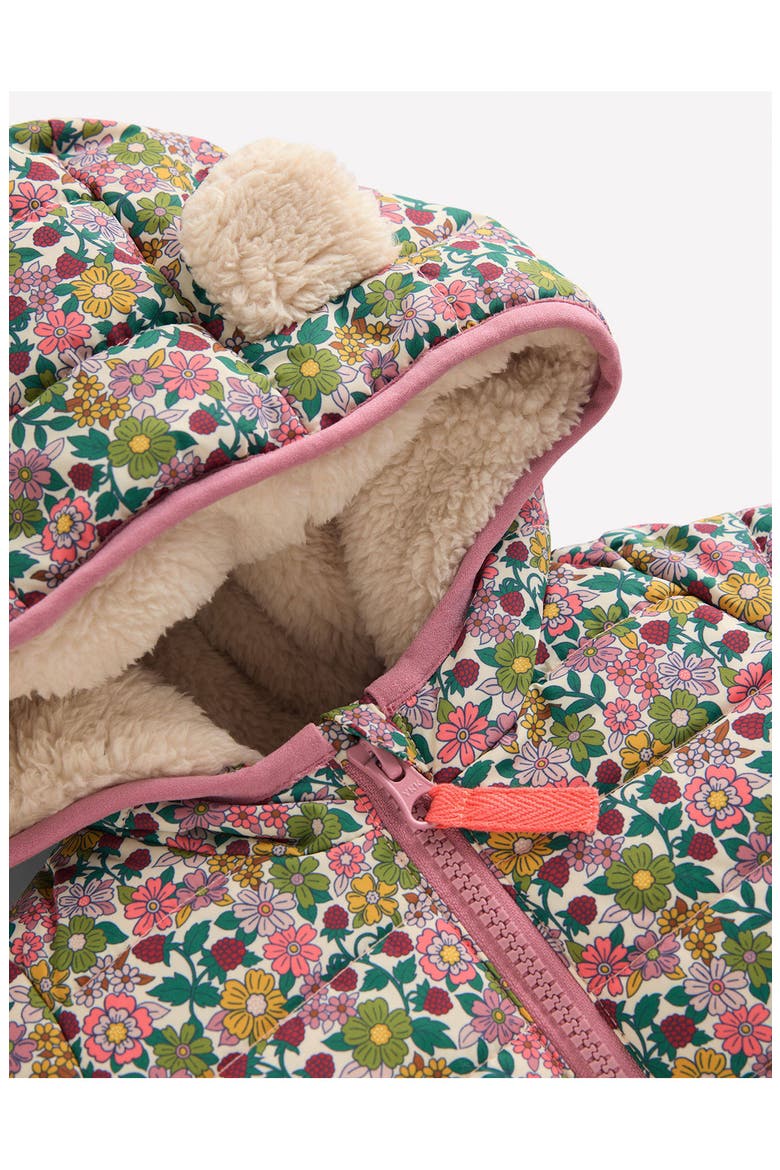 Cozy Lined Puffer Jacket, Alternate, color, MULTI FLORAL