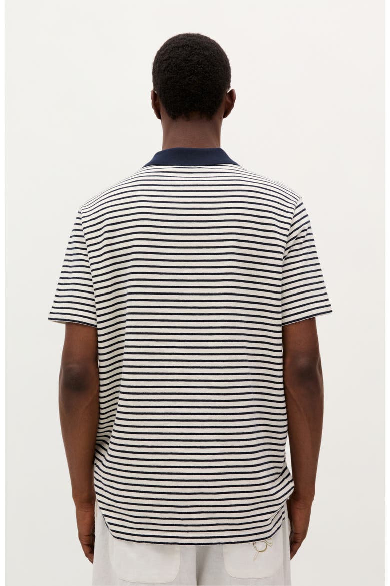 Summer Stripes Polo, Alternate, color, NAVY
