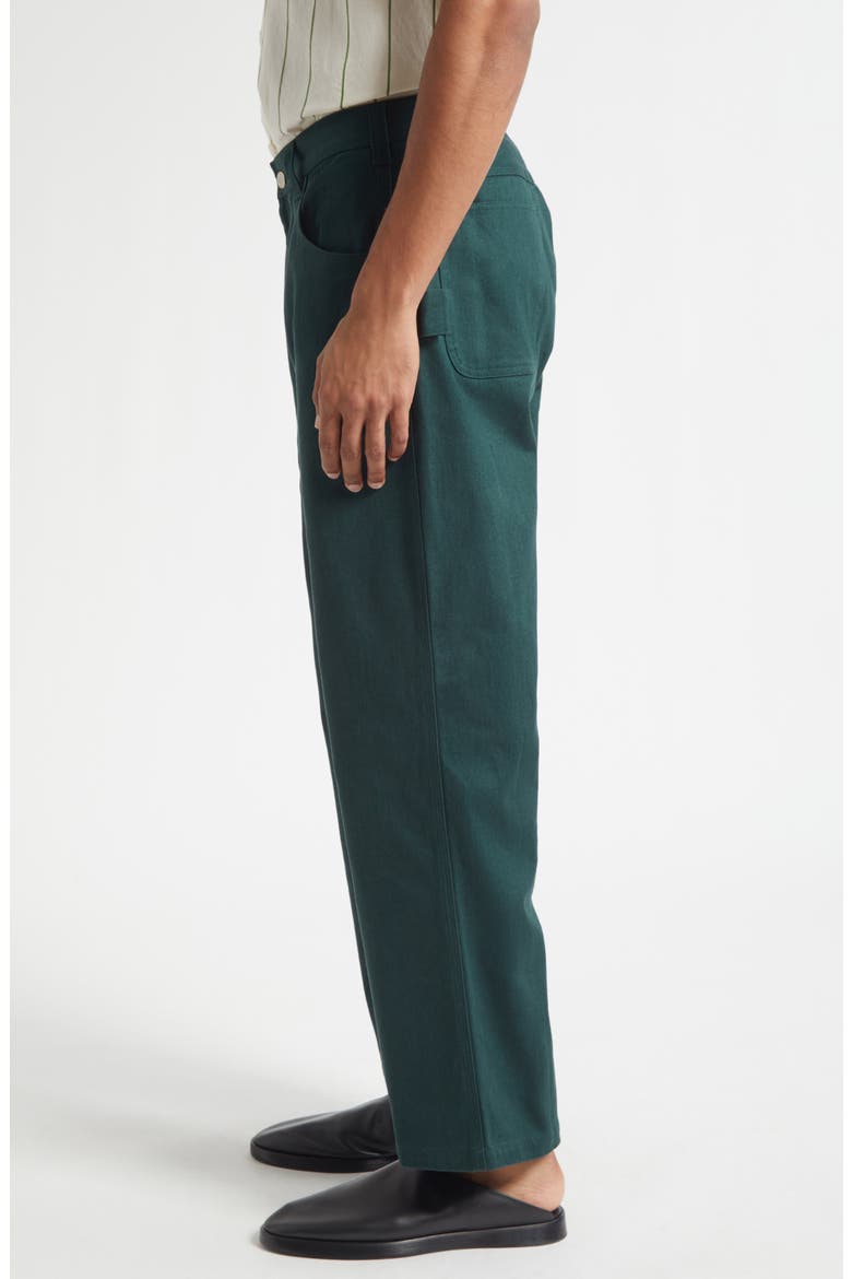 Knolly Brook Cotton Twill Trousers, Alternate, color, DARK GREEN