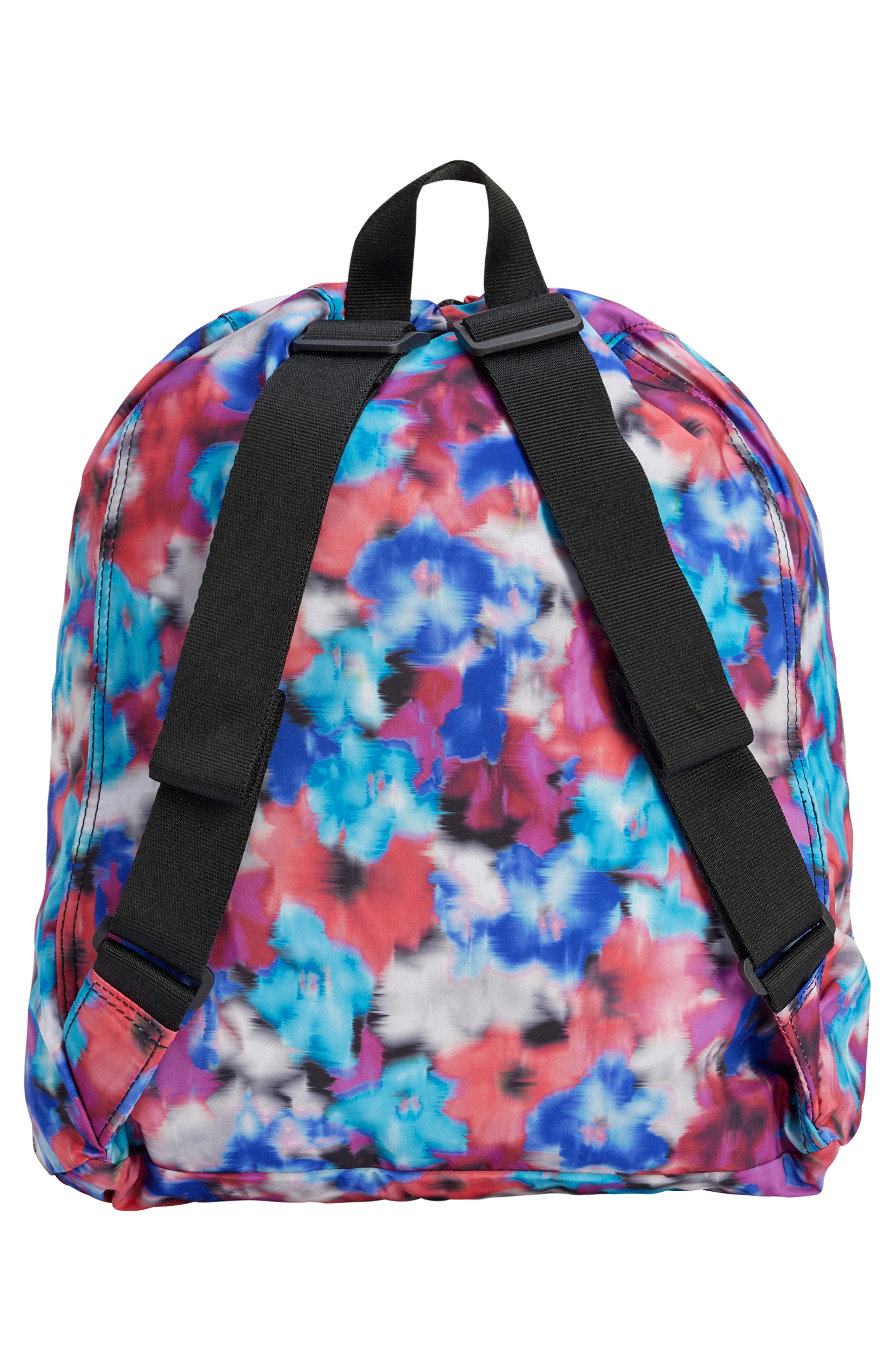 adidas by Stella McCartney Gym Sack Packable Backpack, Alternate, color, Blue Multi