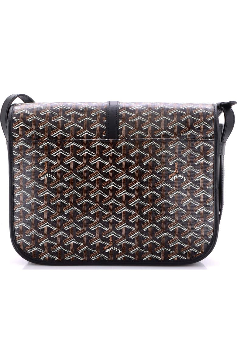 Pre-Owned Goyard Belvedere II Messenger Bag Coated Canvas MM, Alternate, color, Black