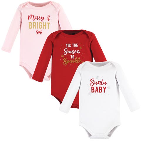 Essential All-Cotton Long-Sleeve Bodysuit Triple Pack (Baby)
