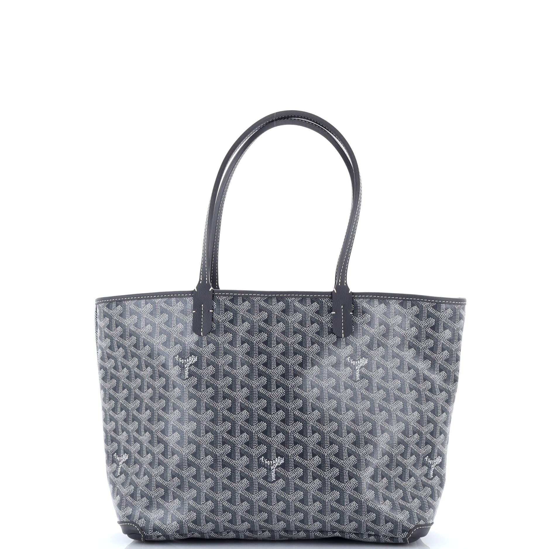 Pre-Owned Goyard Artois Tote Coated Canvas PM, Main, color, Gray