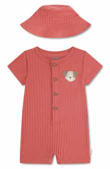Huggies Rib Romper & Sun Hat Set