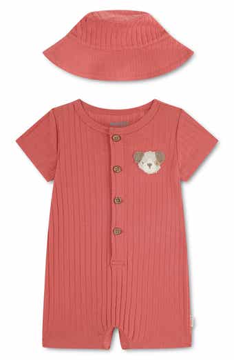Huggies Rib Romper & Sun Hat Set