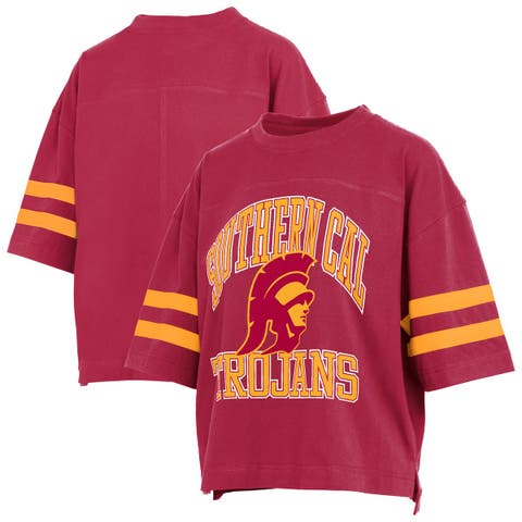 Women's Pressbox  Cardinal USC Trojans Wayne Tyler Cropped T-Shirt