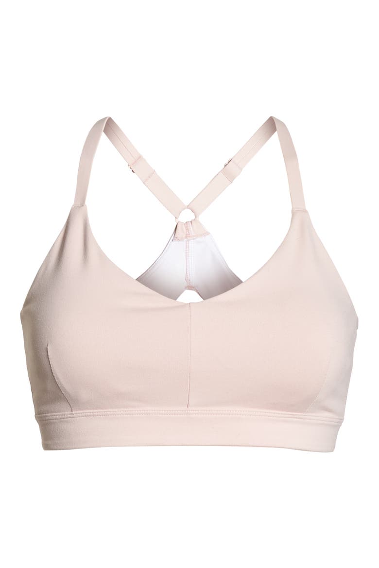 Live In Sports Bra, Alternate, color, PINK PEACHSKIN