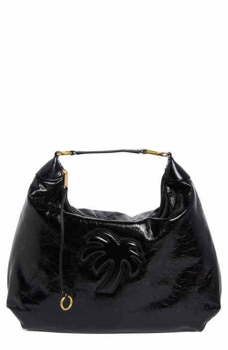 Puffy Leather Hobo Bag