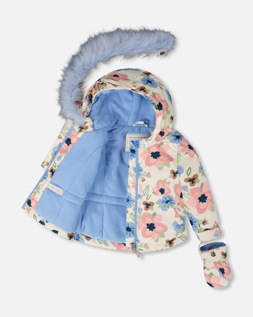 Deux Par Deux Two-piece Play Snowsuit In Blue
