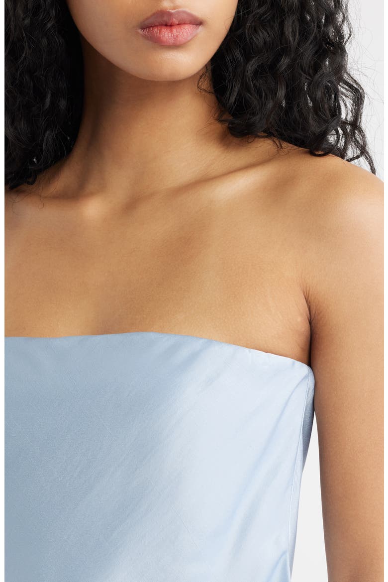 Azur Strapless Crop Top, Alternate, color, LT-PASTEL BLUE