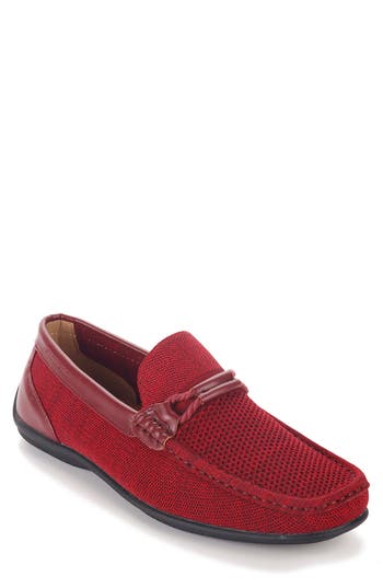 Aston Marc Mesh 2 Driving Loafer In Red