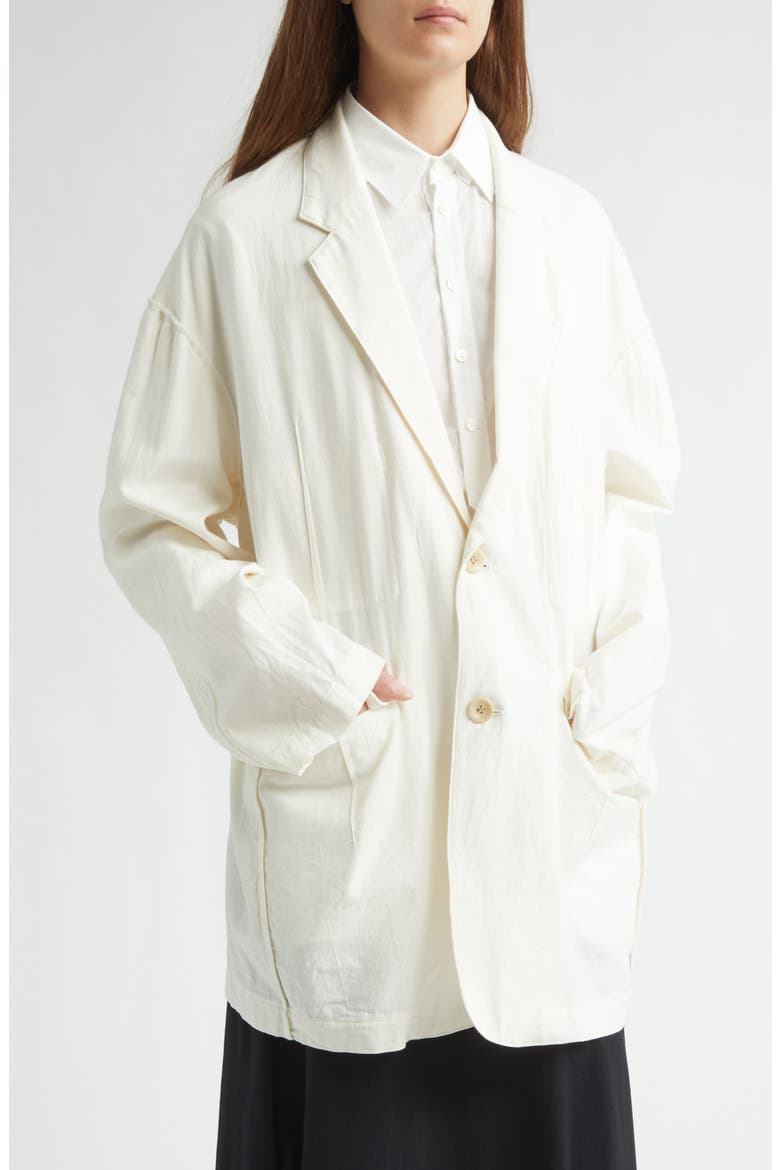Cotton & Cashmere Jacket, Alternate, color, IVORY