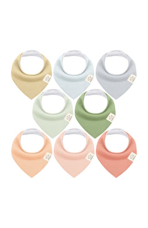 8-Pack Quin Bandana Bibs