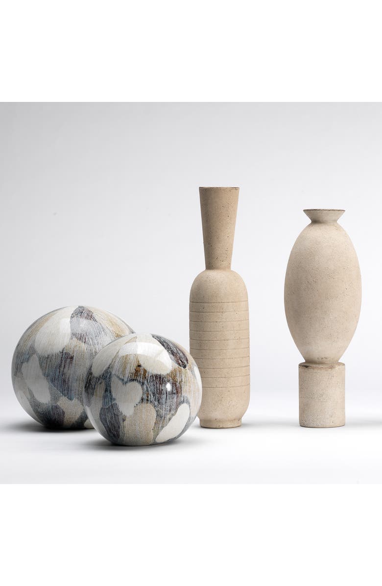 JAMIE YOUNG Elavated Ceramic Decorative Vase, Off White, Alternate, color, Cream