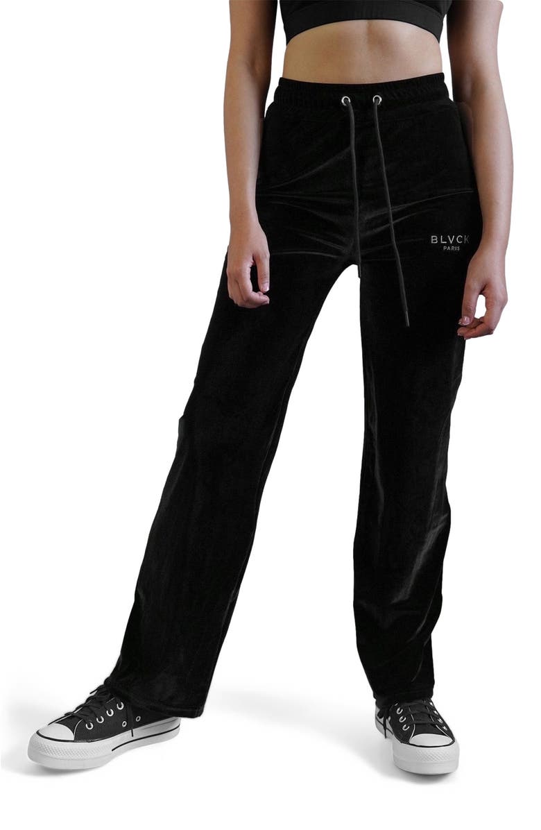 Blvck Velvet Sweatpants, Main, color, Black
