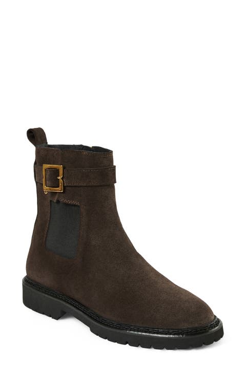 Moneta Leather Ankle Bootie