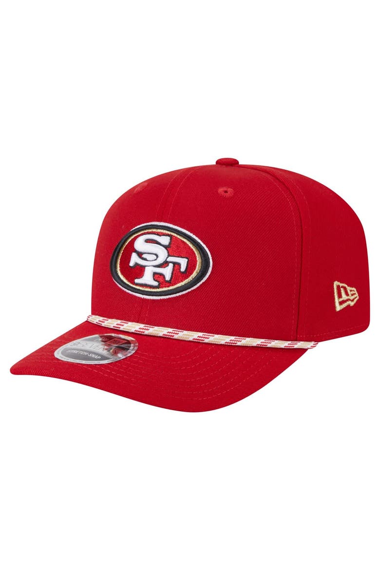 Men's New Era Scarlet San Francisco 49ers Gameday Multi Rope 9SEVENTY Stretch-Snap Hat, Main, color, Scarlet