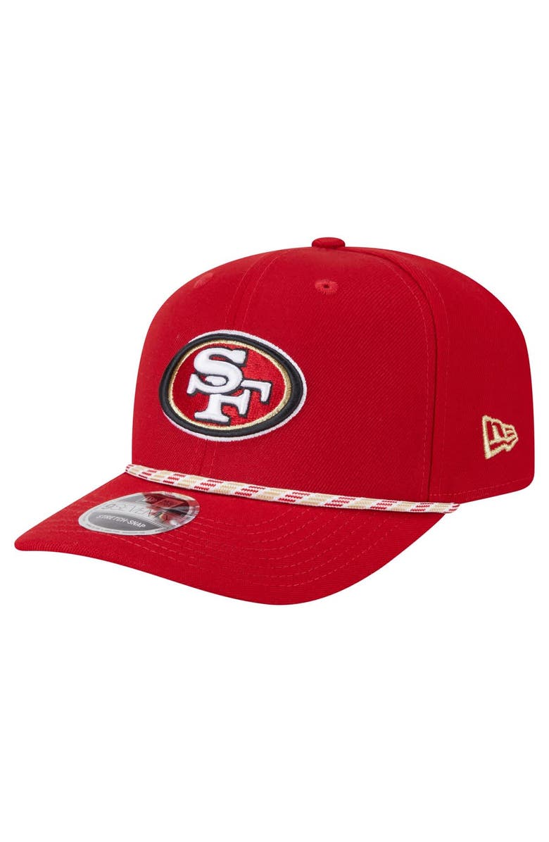 New Era Men's New Era Scarlet San Francisco 49ers Gameday Multi Rope 9SEVENTY Stretch-Snap Hat, Main, color, Scarlet