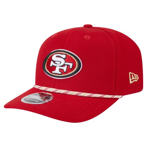 Men's New Era Scarlet San Francisco 49ers Gameday Multi Rope 9SEVENTY Stretch-Snap Hat