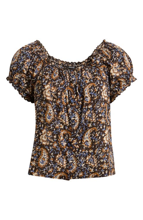 Paisley Cotton Top