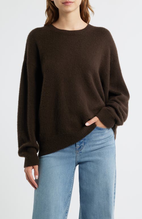 Frame The Cashmere Brushed Sweater In Brown