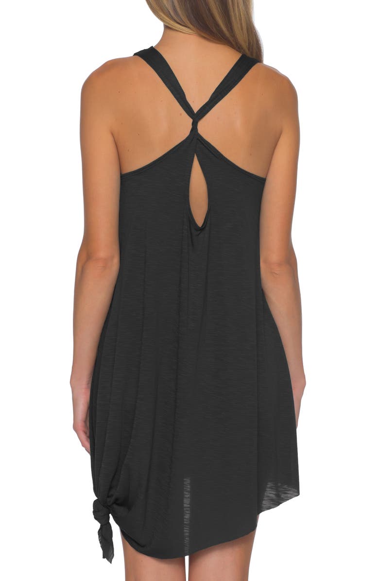 Becca It's a Breeze Twist Back Cover-Up Dress, Alternate, color, 