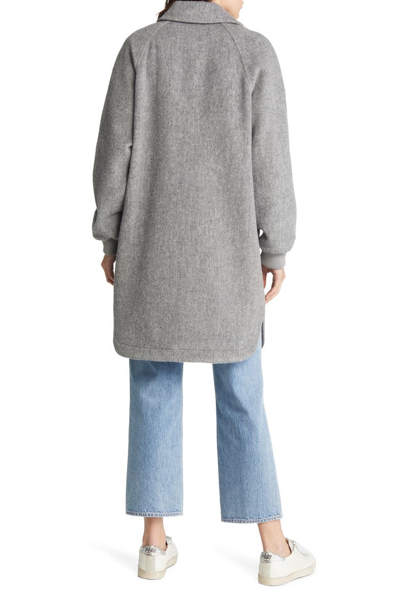 Longline Jacket, Alternate, color, GREY MEDIUM CHARCOAL HEATHER