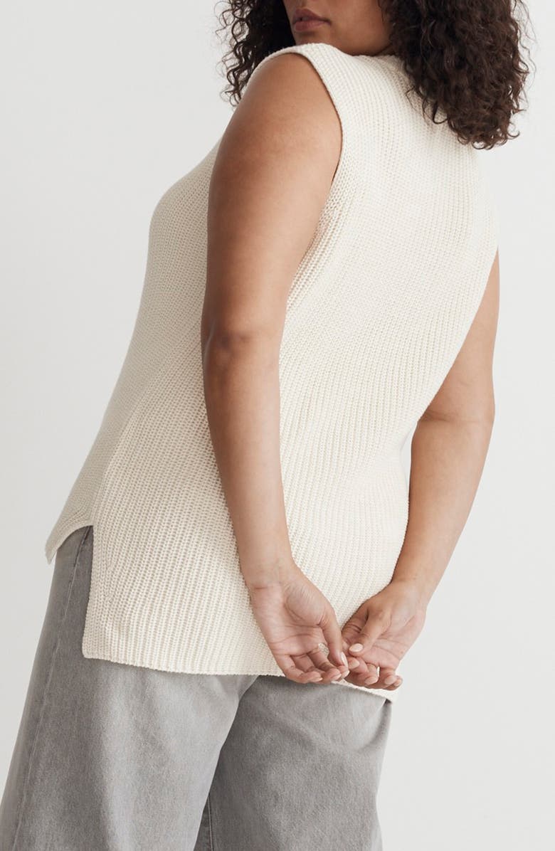 Madewell Ribbed Long Sweater Vest, Alternate, color,