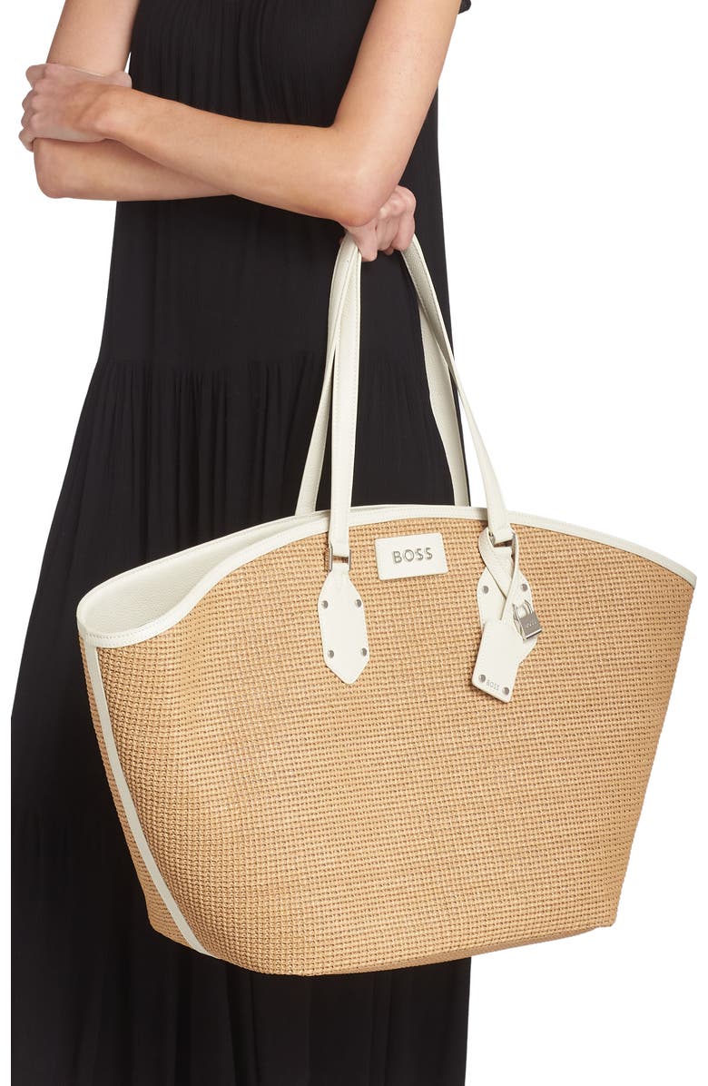 BOSS Ivy Tote, Alternate, color, Open Wht